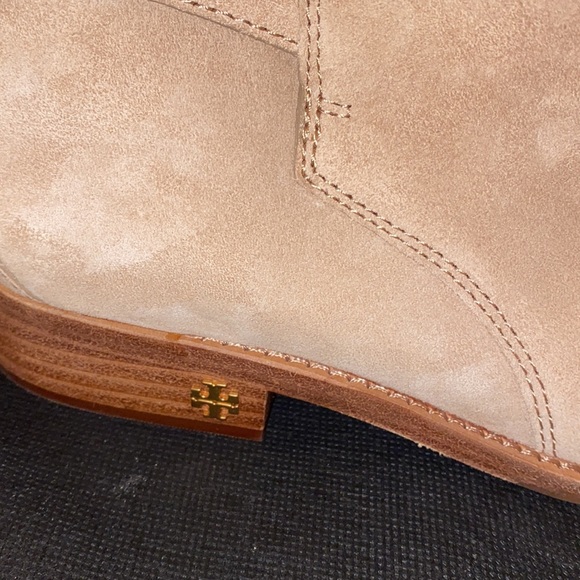 Tory Burch Leather Ankle Booties with Gold Buckle - Picture 6 of 15